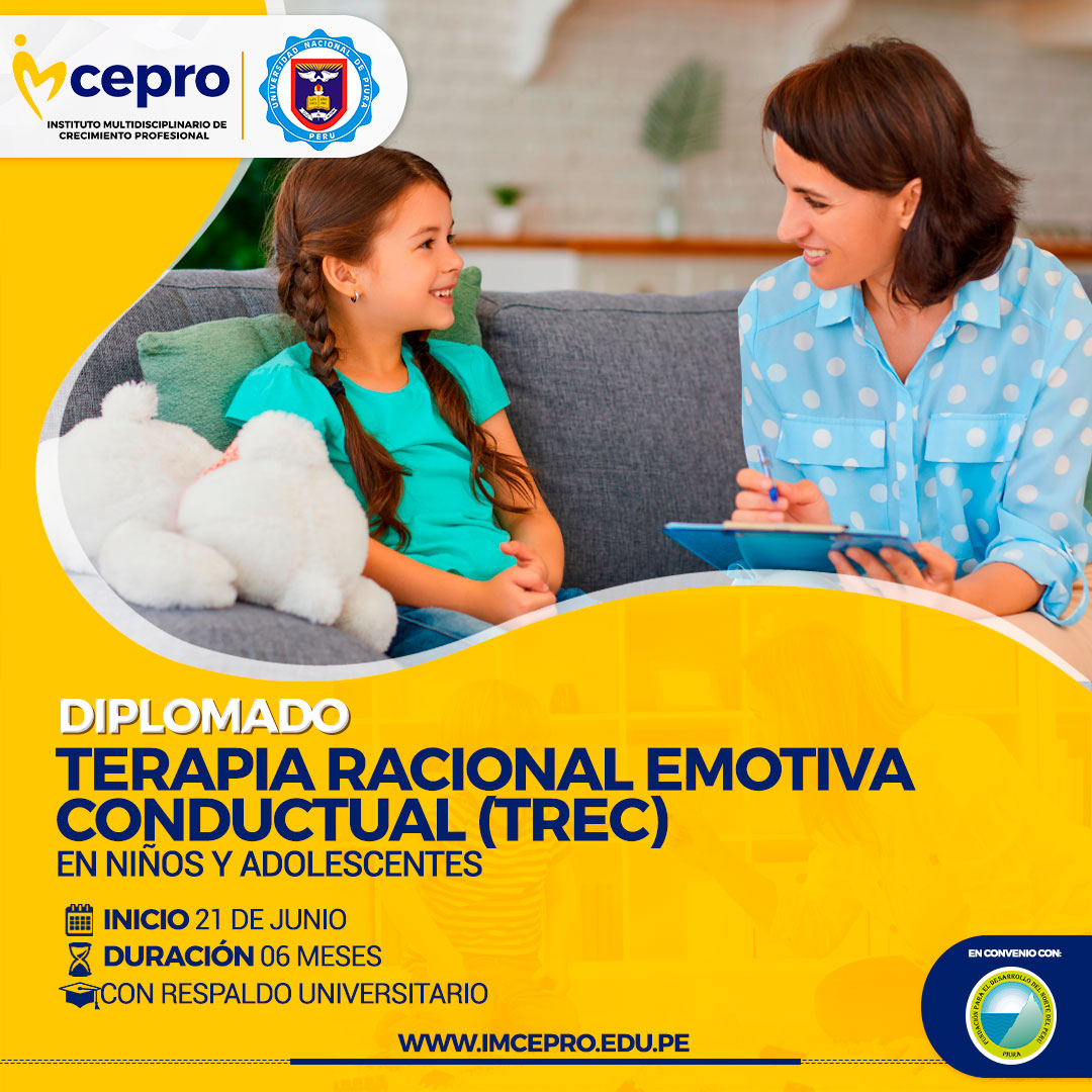 Diplomado Terapia Racional Emotiva Conductual (TREC) en Niños y Adolescentes