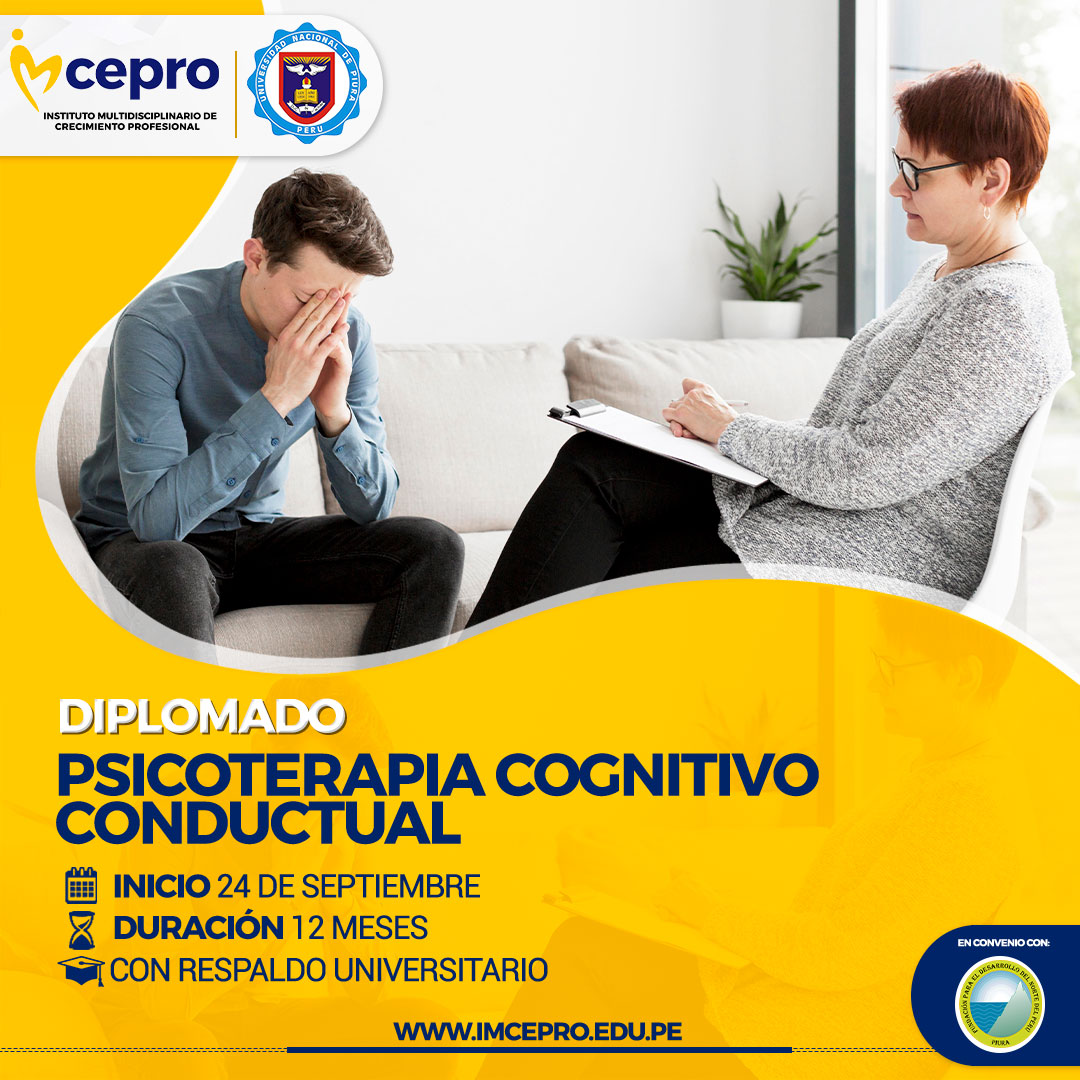Diplomado Psicoterapia Cognitivo Conductual PCC 2023-III