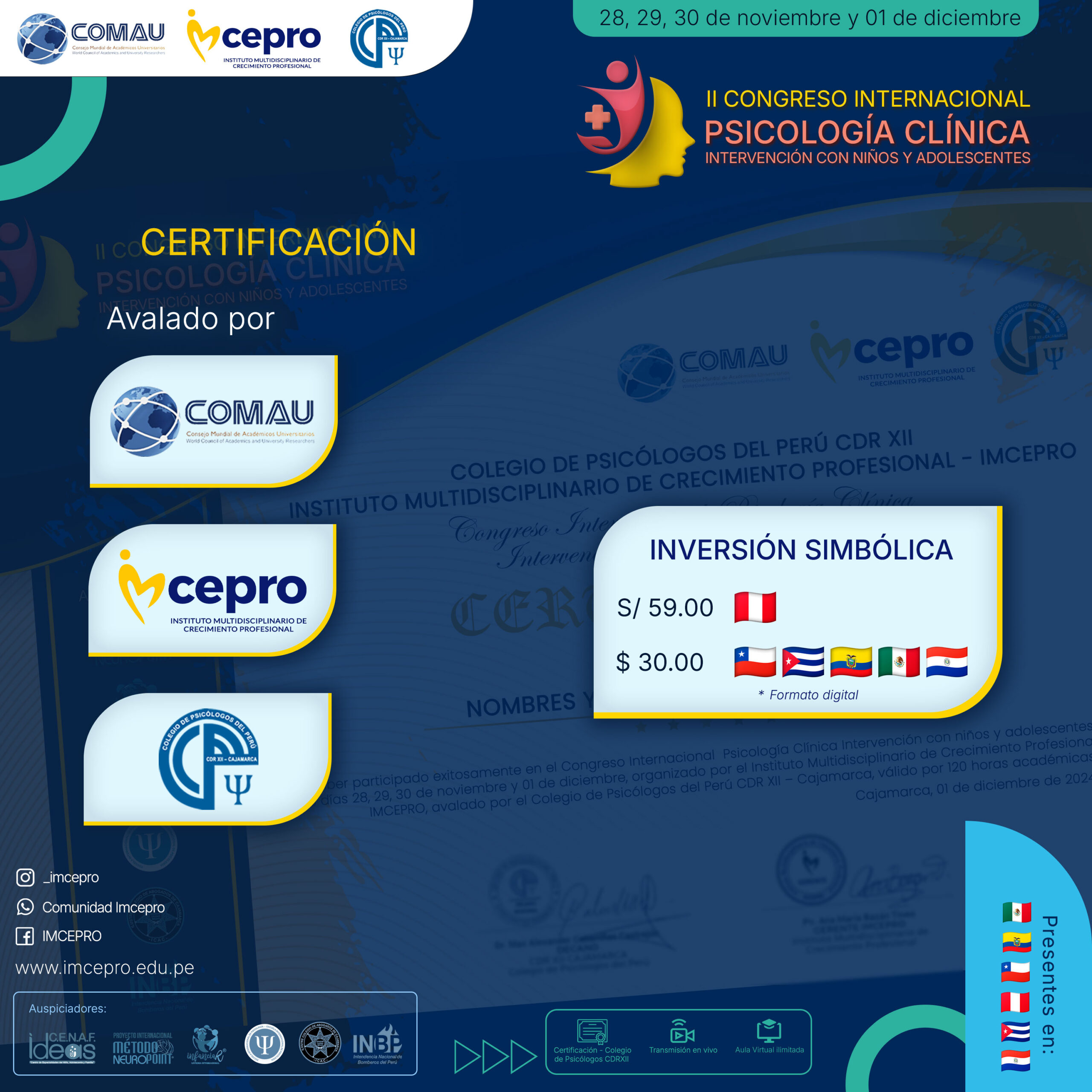 Congreso Internacional Psicología Clínica - Intervención con Niños y Adolescentes