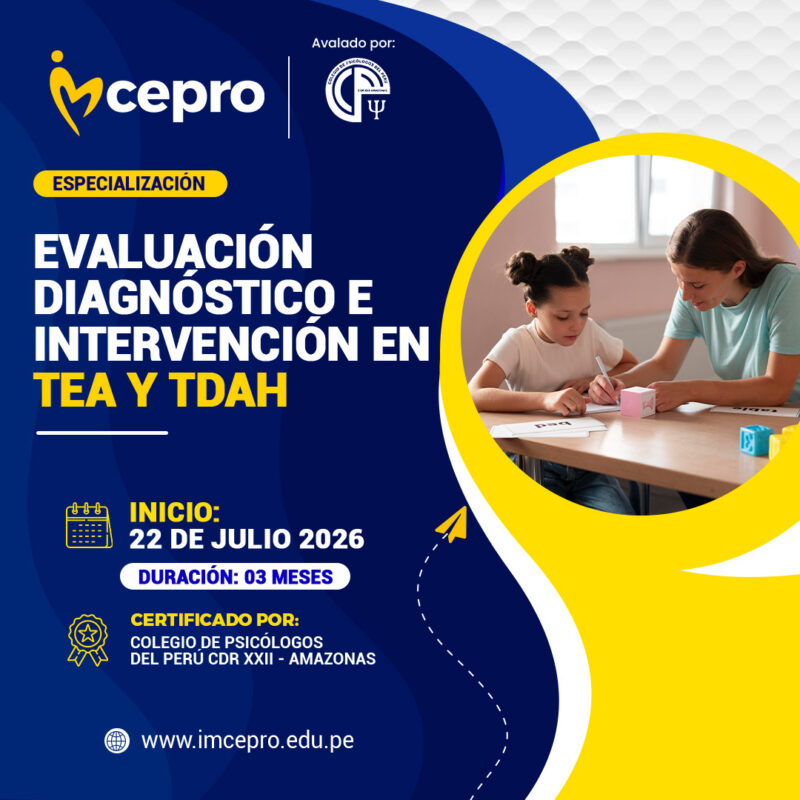 Evaluación, Diagnóstico e Intervención en TEA y TDAH