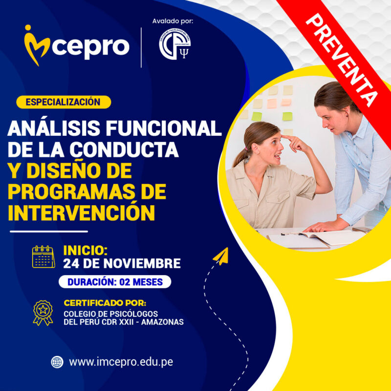 Análisis Funcional de la Conducta y Diseño de Programas de Intervención